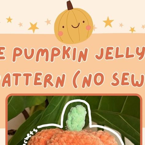 Mini Pumpkin Crochet Pattern, November Crochet Ideas, Crochet Jellycat Pattern Free, Jellycat Crochet Pattern, Fall Amigurumi Free Pattern, Pumpkin Jellycat, Jellycat Crochet, Pumpkin Crochet Pattern Free, Crochet Jellycat