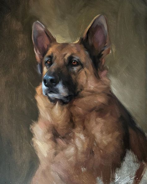 Jennifer Gennari on Instagram: “Two siblings shipping off today ♥️ swipe for details #shippingday #allaprima #bestfriends #fineart #dogsofinstagram #dogsofinsta…” Jennifer Gennari, Dog Portraits Painting, Dog Portraits Art, Bear Paintings, A Level Art, German Shepherd Dog, Portraits From Photos, Dog Drawing, Cat Portraits