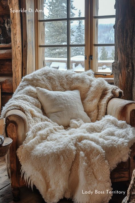 Experience the ultimate comfort in this cozy living space, featuring a plush blanket draped over a charming chair. A soft pillow adds the perfect touch for relaxation. This inviting scene, complete with a winter view, is ideal for those who love warm, boho-inspired decor. Perfect for curling up with a good book or enjoying a quiet moment, this cozy nook embodies tranquility and style. #CozyLiving #HomeDecor #WinterVibes #BohoChic Blankets On Chairs, Blanket Over Chair, Blanket On Chair, Snow Cabin, Winter View, Blanket And Pillow, Thrown Chair, Chic Lifestyle, Modern Rustic Decor