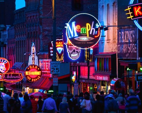 Holy Crap! Thrillist Just Launched Its First Podcast Things To Do In Memphis, Beale Street, Illuminated Signs, Romantic Weekend Getaways, Romantic Vacations, Romantic Weekend, American Cities, Trip Ideas, Cool Bars