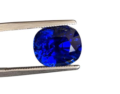 For Sale on 1stDibs - Incredible GRS certified 8.14 carat cushion cut sapphire. It is a magnificent gem from Sri Lanka, the best origin for these stones. This sapphire shows Kashmir Sapphire, No Heat, Cushion Cut, Sri Lanka, Sapphire Ring, Favorite Color, Jewelry Watches, Sapphire, Gems