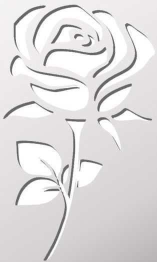 Stencil Patterns Templates, Rose Stencil, Scroll Saw Patterns Free, Stencil Printing, Leaf Stencil, Stencils Printables, Mosaic Flowers, Free Stencils, Flower Stencil