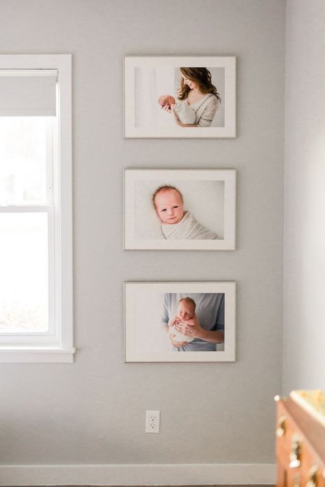 Displaying Photos, Portrait Collage, Baby Picture Frames, Nursery Pictures, Collage Inspiration, Newborn Nursery, Photo Wall Gallery, Modern Gallery Wall, Gallery Wall Inspiration