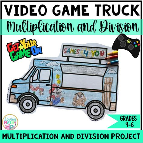 Project Based Learning Math, Division Math, Enrichment Projects, Multi Digit Multiplication, Division Activities, Division Games, Learning Multiplication, Math Division, Summer Math