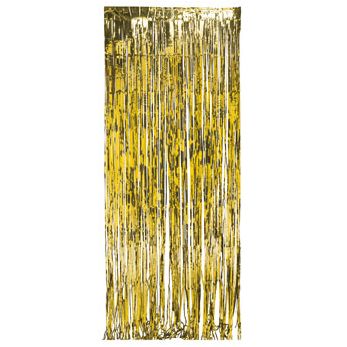 Gold Foil Backdrop or Door Curtain Diy Photo Booth Backdrop, Lalaloopsy Birthday, Big Decorations, Glow Bracelets, Foil Curtain, Booth Backdrops, Gold Door, Hollywood Theme, Gold Party Decorations