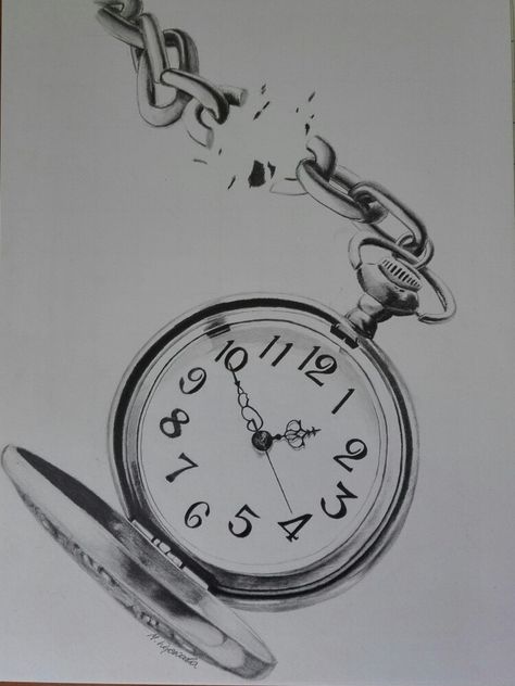 Pocket Watch Drawing Sketches, Stop Watch Drawing, Clock Design Drawing, Clock Art Drawing, Stopwatch Drawing, Clock Drawing Simple, Simple Clock Tattoo, Clock Tattoo Designs, Wall Clock Drawing