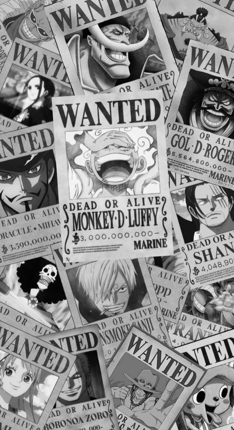 One Piece Wallpaper Iphone Black And White, Luffy Collage Wallpaper, Manga Wallpaper Black And White Iphone, Luffy Wallpaper Aesthetic, Emo Aesthetic Wallpaper, Know My Worth, Doflamingo Wallpaper, One Piece Bounties, Images Emoji