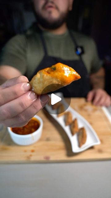 Alex Mejia on Instagram: "🥟 Fried Birria Dumpling🥟 Ingredients - 1.5 cups all purpose flour - 1 tsp salt - 1/2 cup warm water - birria for filling - oil for frying #food" All Purpose Flour, Frying Oil, Frying, Dumplings, Purpose Flour, Warm Water, Flour, Salt, Water