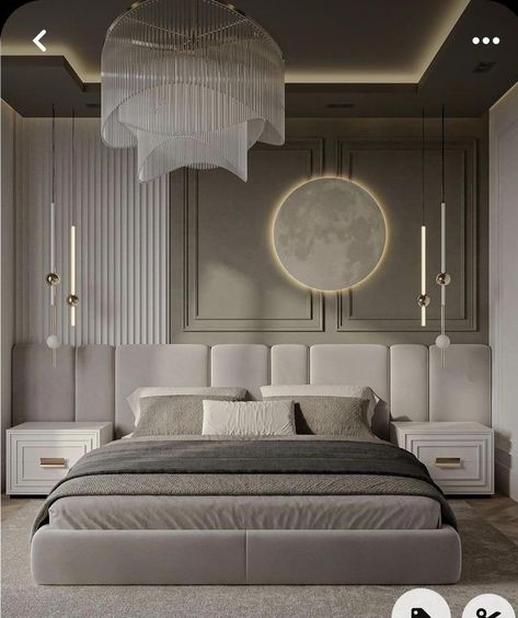 Luxury Bedroom Design Master Suite, Bed Back Design, Bed Headboard Design, Bedroom Interior Design Luxury, Modern Luxury Bedroom, Modern Bedroom Interior, Bedroom Wall Designs, Luxury Bedroom Design, Bedroom Decor Design