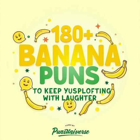 🍌 Get ready to peel with laughter! Our collection of "180+ Banana Puns" is here to brighten your day and keep you splitting your sides. From fruity jokes to a-peeling wordplay, you'll find the perfect pun for every occasion! 🌟 Don't slip on the fun—join the pun craze! #banana #funny #jokes #humor #puns #laughter 

👉 Check it out now! Banana Jokes, Banana Puns, Corn Puns, Bunny Puns, Dog Puns, Top Banana, Word Play, Jokes For Kids, I Found You