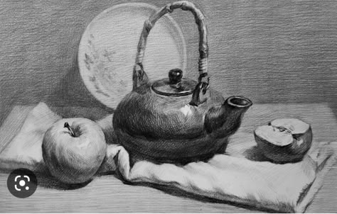 Still Life Pencil Shading, Still Life Sketch, Life Drawing Reference, Body Drawing Tutorial, Cute Canvas Paintings, Charcoal Art, Cute Canvas, Still Life Drawing, Motivational Art