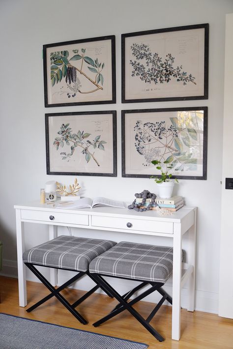 Guest Bedroom Desk, Desk In Guest Bedroom, Hemnes Desk Ideas, Guest Bedroom Furniture Ideas, Ikea Guest Bedroom, Guest Bedroom Artwork, Small Guest Room Decor, Small Guest Bedroom Ideas Cozy, Ideas For Guest Bedroom