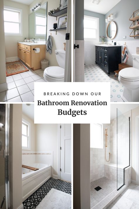 Bathroom Renovation Budget - Breaking Down the Finances Budget Bathroom Renovation, How To Renovate A Bathroom, Renovate Bathroom On A Budget, Low Budget Bathroom Renovation, Inexpensive Shower Remodel, Awkward Bathroom Layout Solutions, Easy Bathroom Renovation, No Demo Bathroom Remodel, Budget Friendly Master Bath