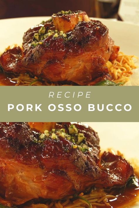 Pork Shank Osso Bucco, Braised Pork Shank, Pork Osso Bucco Recipe Slow Cooker, Osso Bucco Recipe Pork, Pork Shanks Recipe Slow Cooker, Osso Bucco Recipe Slow Cooker, Lamb Osso Bucco Recipe, Ossobuco Recipe, Oso Bucco Recipe