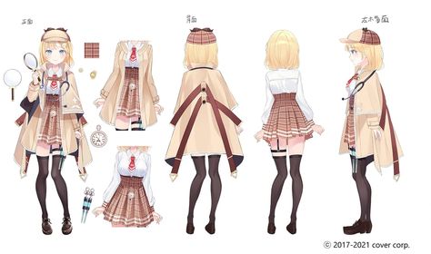 Watson Amelia/Gallery | Virtual YouTuber Wiki | Fandom Watson Amelia, Amelia Watson, Character Reference Sheet, Character Turnaround, Design Sheet, Character Model Sheet, Character Sheet, Character Modeling, Female Character Design