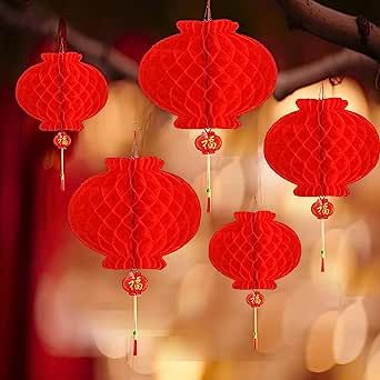 IRmm Chinese Red Lanterns, 30 Pack Hanging Red Lanterns Graduation Party Decorations for 2023 Graduation Party Decor Supplies - - Amazon.com Decorations For Spring, Lunar New Year Decoration, Red Lantern Chinese, Lanterns Chinese, Lanterns Hanging, Red Lanterns, Chinese New Year Party, Chinese Decor, Chinese New Year Decorations