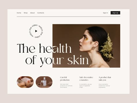 Cosmetics Website Home Page Cosmetic Website Design, Creative Agency Website Design, Cosmetic Website, Store Web Design, Skin Care Website, Therapy Website Design, Skincare Website, Creative Agency Website, Personal Website Design