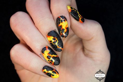 Dutchnailss: #117 Lava nails Lava Nails, Star Wars Nails, One Year Later, Cool Nail Designs, Nail Art Inspiration, Creative Nails, Cool Nail Art, Nail Artist, Nail Tech