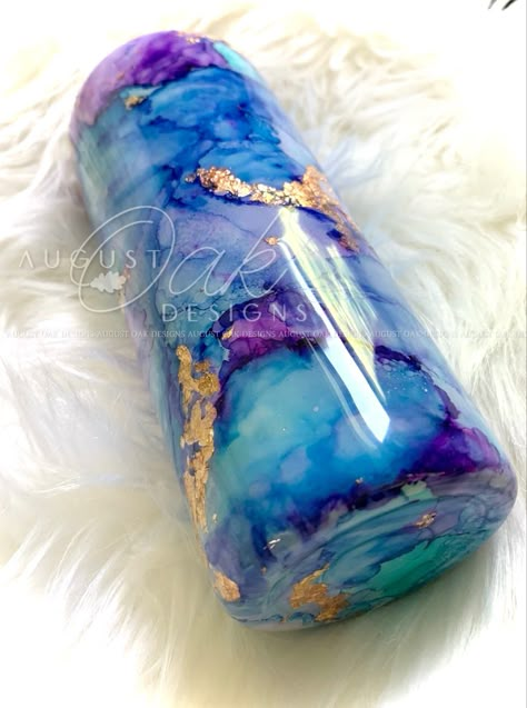 Cool Epoxy Tumbler, Marble Tumbler Ideas, Epoxy Wine Tumbler Ideas, Blue Tumbler Ideas, Purple Tumbler Ideas, Alcohol Ink Tumbler Ideas, Epoxy Cups Ideas, Epoxy Tumbler Designs, Tumbler Design Ideas