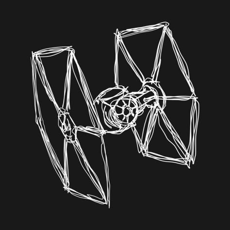 Jedi Starfighter Tattoo, Star Wars Outline Drawing, Star Wars Ink Drawing, Star Wars Spaceships Drawing, Ti Fighter Star Wars, Tie Fighter Art, Star Wars Ships Drawing, Star Wars Rebels Drawings, Star Wars Things To Draw