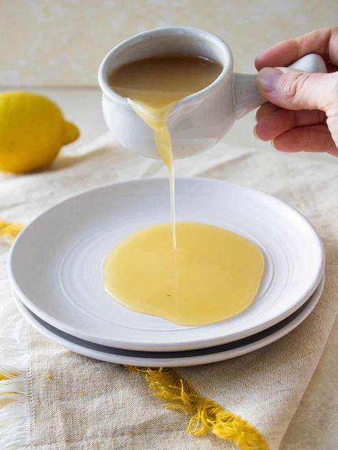 Lemon Glaze For Cake, Lemon Cake Glaze, Granulated Sugar Glaze, Granulated Sugar Icing, Lemon Glaze Icing, Lemon Glaze Cake, Cake Glaze, Lemon Glaze Recipe, Easy Dipping Sauce