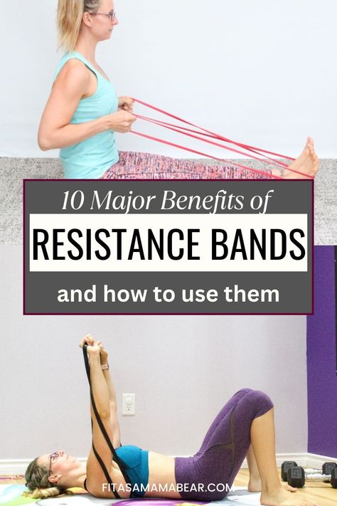 Two images with text between them each image of a woman performing a resistance band exercise. Fitness Tips For Women, Resistance Band, Fitness Journey, You Fitness, Fitness Tips, Get Fit, Workout Routine, At Home Workouts, Feel Good