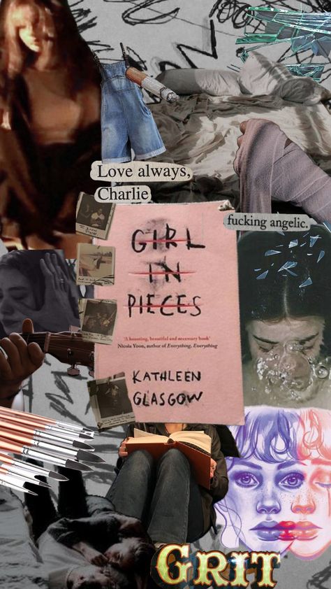 girl in pieces Girl In Pieces Fanart, Girl In Pieces Aesthetic, Girl In Pieces Book Aesthetic, Pieces Aesthetic, Kathleen Glasgow, Girl In Pieces, Film Noir Photography, Noir Photography, Book Vibes