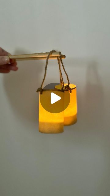 Franziska Shelton // Arts & Crafts on Instagram: "🏮Miniature Waldorf Lanterns 🏮 Definitely be sure to SAVE this one for later and then watch until the end for the cutest reveal! Martinmas might be over now, but lantern season has only just begun 💁‍♀️. These miniature Waldorf lanterns take less than 5 minutes each to make and make for SUCH cute Christmas ornaments OR they can be turned into a sweet string of lights. Directions: 1. Use a sheet of watercolor paper and a pencil to create small sheets of watercolor paper that fit snuggly around LED tea lights. 2. Wrap the sheets around the LED tea lights and connect the edges with hot glue. Also add a drop of hot glue to the side of the LED tea light to hold the electric candle in place. 3. Trim the lantern(s) with scissors and add a golden Waldorf Lantern, Watercolor Lantern, Cute Christmas Ornaments, String Of Lights, Paper Candle, Waldorf Crafts, Electric Candle, Craft Lights, Led Tea Lights