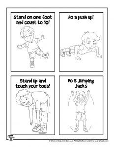 Exercise & Yoga Printables for Kids | Woo! Jr. Kids Activities : Children's Publishing Elementary Pe, Work Sheet, Physical Education Activities, Creative Curriculum, Education Activities, Exercise Book, Exercise Yoga, Music And Movement, Kids Artwork