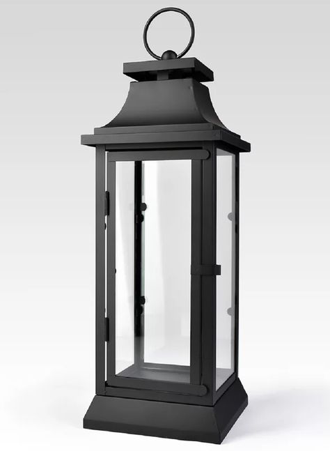 Breakwater Bay Floor Lantern | Wayfair Floor Lanterns, Floor Lantern, Decorative Lanterns, Large Lanterns, Small Lanterns, Black Lantern, Lantern Candle Decor, Iron Lanterns, Unique Centerpieces