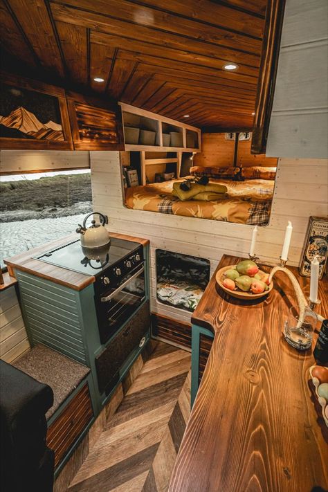 Camper Interior Design, Tiny House Camper, Truck Bed Camper, Cubby Hole, Van Conversion Interior, Diy Camper Remodel, Campervan Life, Build A Camper Van, Van Life Diy