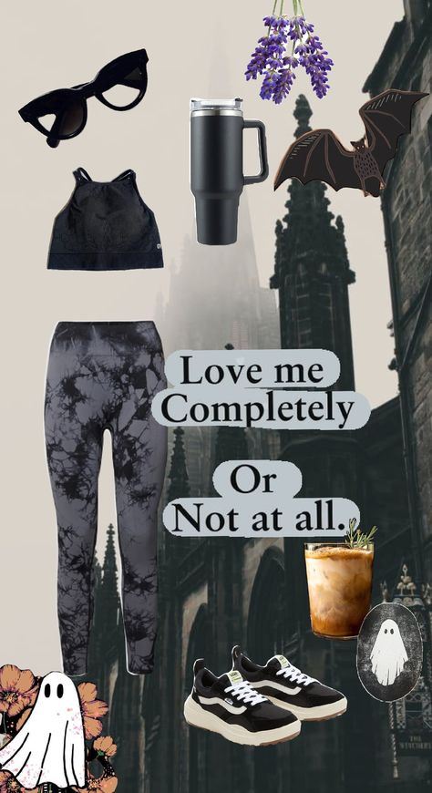 whimsigoth workout ootd #dark #workout #outfit #gym #goth #whimsigoth #spooky Goth Workout Aesthetic, Goth Yoga Outfit, Gothic Workout Clothes, Goth Yoga Aesthetic, Goth Athletic Wear, Edgy Workout Outfits, Goth Gym Aesthetic, Alternative Gym Outfits, Goth Workout Outfits