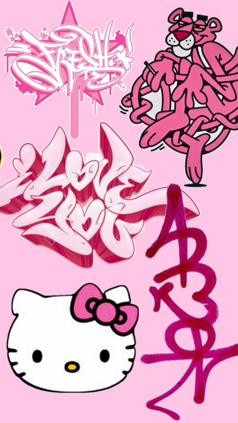 Hello Kitty Wallpapers, Dope Wallpaper Iphone, Girly Graphics, Hello Kitty Wallpaper Hd, Pretty Wallpaper Ipad, Images Hello Kitty, Walpaper Hello Kitty, Graffiti Writing, Graffiti Doodles