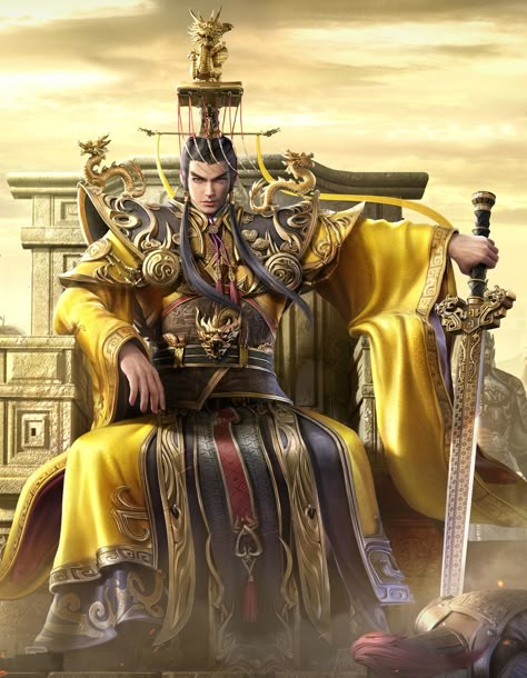 Wuxia Character Design, Chinese Concept Art, Wuxia Art, Jade Empire, Golden Warriors, Chinese Warrior, Chinese New Year Greeting, Hack And Slash, King Art