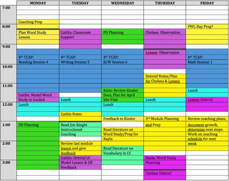 How to Create a Coaching Schedule {and handle your busy-ness} | Ms. Houser Literacy Coach Office, Instructional Coach Office, Math Instructional Coach, Instructional Coaching Tools, Instructional Leadership, Literacy Specialist, Teacher Leader, Life Coach Training, Math Coach