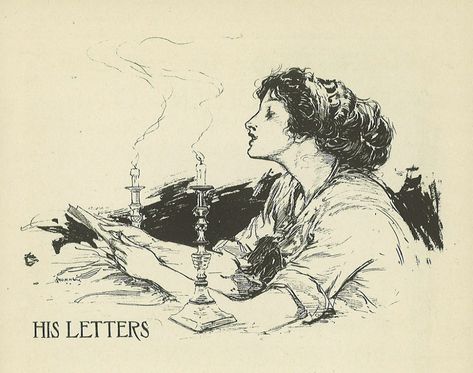 His Letters | This is the kind of image that I always gravit… | Flickr John R Neill, Charles Dana Gibson, Bride Book, Art Folder, French Girls, Golden Age, Line Drawing, Photo Storage, Amazing Art