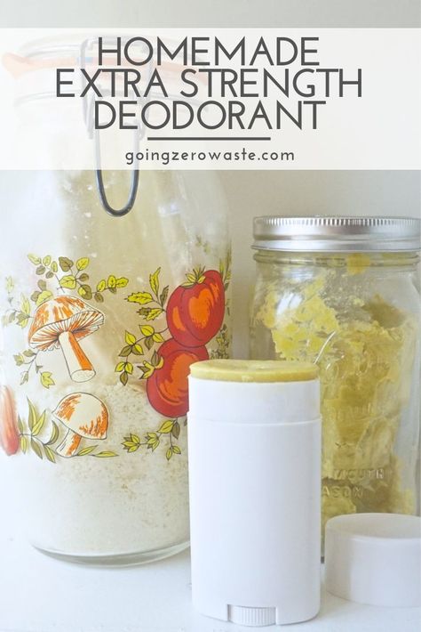 Chapstick Recipe, Extra Strength Deodorant, Diy Zero Waste, Homemade Deodorant Recipe, Deodorant Containers, Live Sustainably, Deodorant Recipes, Diy Deodorant, Homemade Deodorant