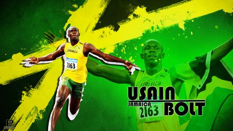 Usain Bolt Wallpaper HD - Live Wallpaper HD Olympic Athletes Men, Bolt Wallpaper, Athletics Track, Global Citizenship, Best Wallpaper Hd, Beijing Olympics, Usain Bolt, Fabric Poster, Fastest Man