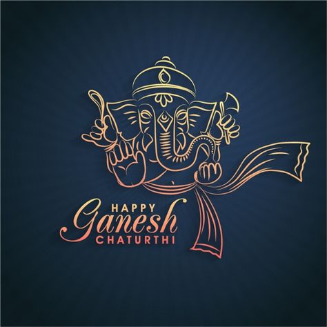 Happy ganesh chaturthi background | Premium Vector #Freepik #vector #background #animal #celebration #happy Happy Ganesh Chaturthi Wishes, Ganpati Festival, Independence Day Background, Ganesh Utsav, Happy Ganesh Chaturthi Images, Ganesh Chaturthi Images, Happy Stickers, Happy Ganesh, Celebration Background