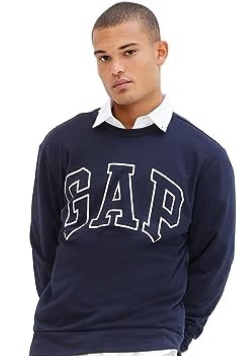 60% Cotton, 40% Polyester Imported Pull On closure Machine Wash THE CLASSIC GAP LOOK: A Gap logo at the chest of this men’s sweatshirt is the perfect detail for showing off your Gap style COMFY FLEECE: Gap men's sweatshirts with long sleeves and comfy fleece are the ideal wardrobe staple for keeping warm PULLOVER STYLE CREWNECK: Long sleeves with banded cuffs are a must when it comes to men's sweatshirts; push them up or leave them down, either way comfort is essential Crewneck Men, Gap Style, Gap Logo, Ideal Wardrobe, Men's Sweatshirts, Gap Men, Fashion Hoodies, Man Logo, Crew Sweatshirts