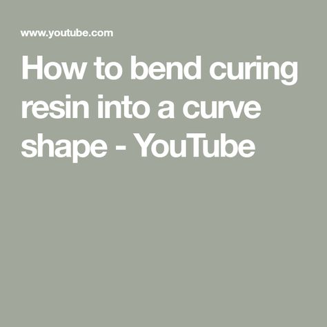 Bending Resin, How To Paint Curved Corners, Modern Curved Jewelry, Modern Curved Jewelry With Polished Finish, Curved Tube Bead Jewelry, How To Make Resin, Flame Design, Resin Tutorial, Diy Resin Art