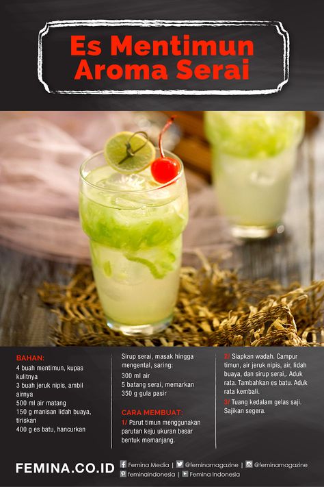 Icee Recipe, Spiced Drinks, Berbuka Puasa, Food Infographic, Dessert Boxes, Sweet Recipes Desserts, Food Drinks Dessert, Food Recepie, Indonesian Food