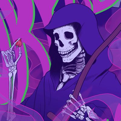 Purple Reaper Purple Grim Reaper, Carolina Reaper Pepper, Grim Reaper Art, Carolina Reaper, Drawing Inspo, Mead, Grim Reaper, Peppers, Purple Color