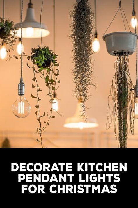 How to Decorate Kitchen Pendant Lights for Christmas Christmas Decorations For Pendant Lights, Pendant Light Christmas Decorations, Pendant Lights Christmas Decor, Christmas Decor For Pendant Lights, Pendant Lights Over Kitchen Island Christmas Decor, Decorating Pendant Lights For Christmas, Decorate Pendant Lights For Christmas, Pendant Light Christmas Decor, Christmas Pendant Light Decor