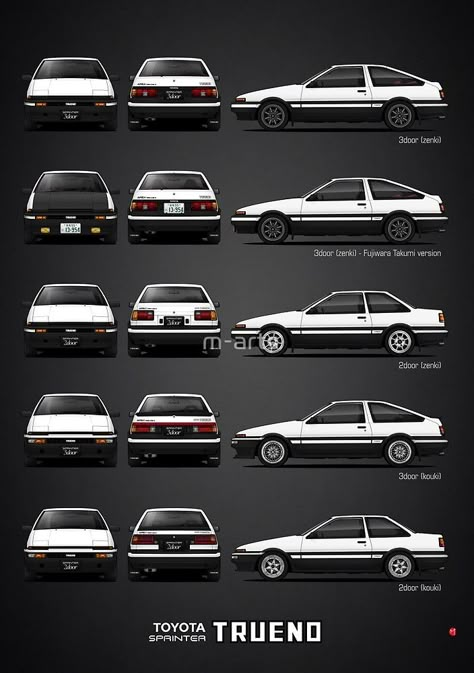 "AE86 - Toyota Sprinter Trueno" by m-arts | Redbubble Ae92 Trueno, Toyota Trueno, Trueno Ae86, Corolla Ae86, Ae86 Trueno, Ae 86, Toyota Sprinter, Toyota Ae86, Bmw Classic Cars