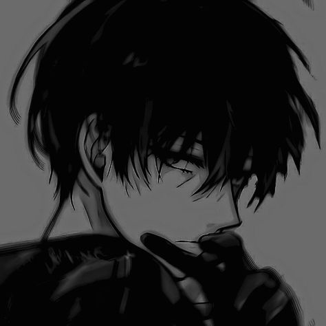 Dark Haired Anime Boy, Anime Badboy Dark, Dark Emo Aesthetic Wallpaper, Emo Boy Art, Emo Anime Boy, Anime Wallpapers Aesthetic, Black Hair Anime Guy, Emo Pfp, Anime Devil