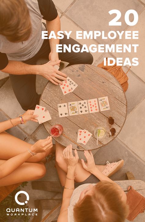 To really move the needle on employee engagement, organizations have to act at the local level. There's no one-size-fits-all approach.   Your managers are in the best position to understand and improve engagement. They're on the front lines with employees day in and day out.  We've got 20 quick and easy employee engagement ideas that even the busiest managers have time for! Click here to learn more. Free Employee Engagement Ideas, Employee Engagement Committee, Coworker Engagement Ideas, Company Meeting Ideas, Work Engagement Ideas Fun, Work Engagement Ideas, Office Engagement Ideas, Employee Engagement Activities Ideas, Employee Events