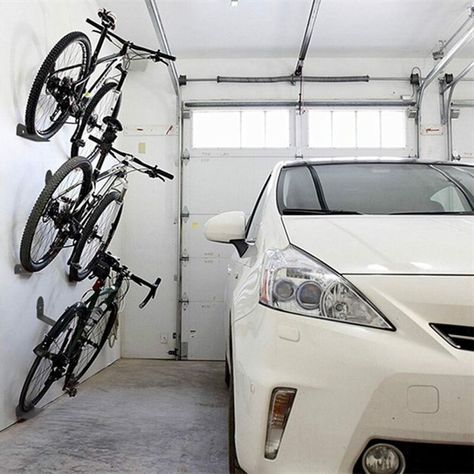 Bike Wall Storage, Bicycle Storage Rack, Bicycle Wall Mount, Bike Rack Garage, Bike Rack Wall, Lowrider Bicycle, Bike Wall Mount, Cycling Pedals, Bike Hanger