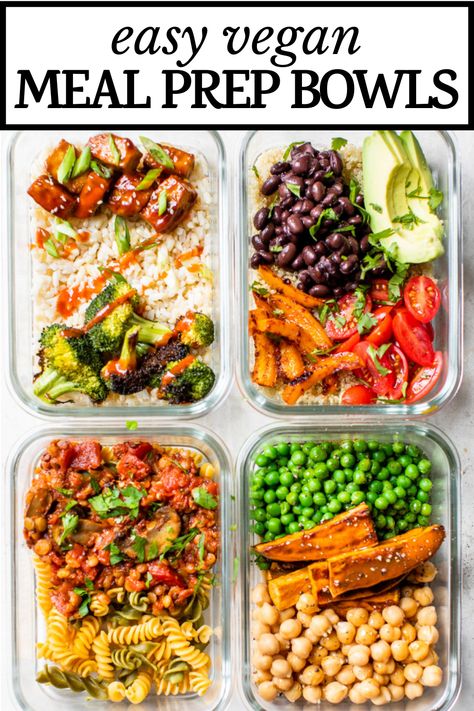 Weighloss Meals Easy Vegetarian, Quinoa Recipes Lunch Meal Prep, Meal Prep Healthy Vegetarian, Vegan Meal Prep Bowls, Vegan Snack Prep, Vegetarian Lunch Prep For The Week, Vegetarian Lunch Meal Prep For The Week, Meal Prep Whole Foods, Easy Vegetarian Meal Prep Lunches