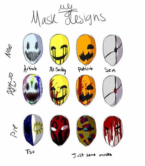 Mr Smiley, Creepy Masks, Materi Bahasa Jepang, Ghost Walk, Mask Drawing, Mask Designs, A Clown, Art Tools Drawing, Masks Art